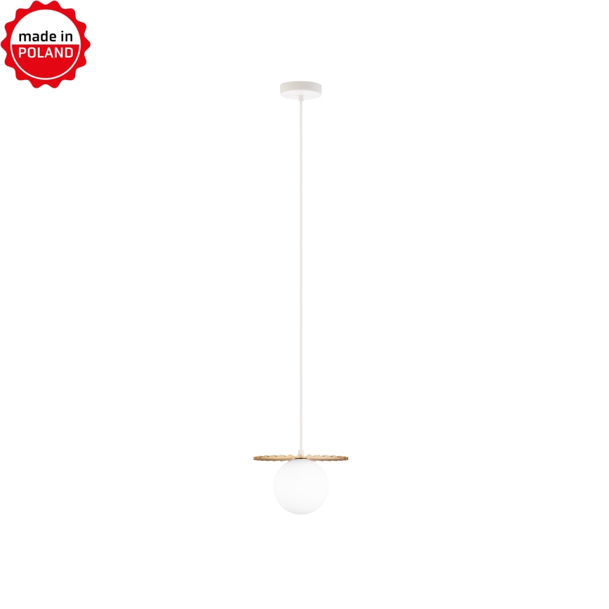 Κρεμαστό φωτιστικό σε καλώδιο SUNPLISS 1xG9/10W/230V διάμ. 20 εκ. χρυσό/κρεμ