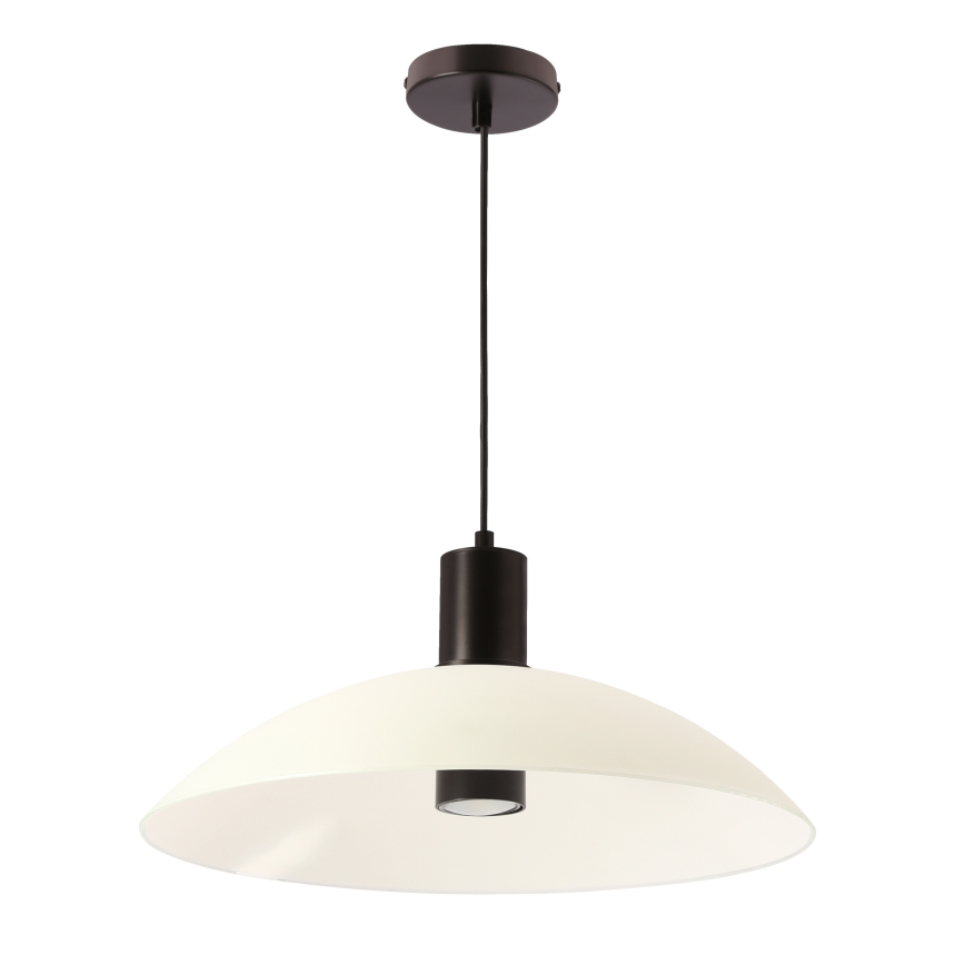 Κρεμαστό φωτιστικό σε καλώδιο TEDIN 1xGU10/15W/230V λευκό/μαύρο