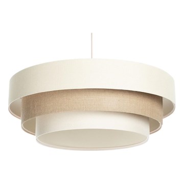 Κρεμαστό φωτιστικό σε καλώδιο TRINITI 1xE27/60W/230V διάμ. 40 cm κρεμ/μπεζ