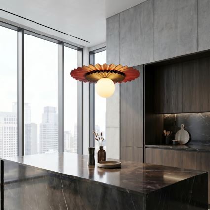 Κρεμαστό φωτιστικό σε καλώδιο UMBRA 1xG9/8W/230V μαύρο/πορτοκαλί
