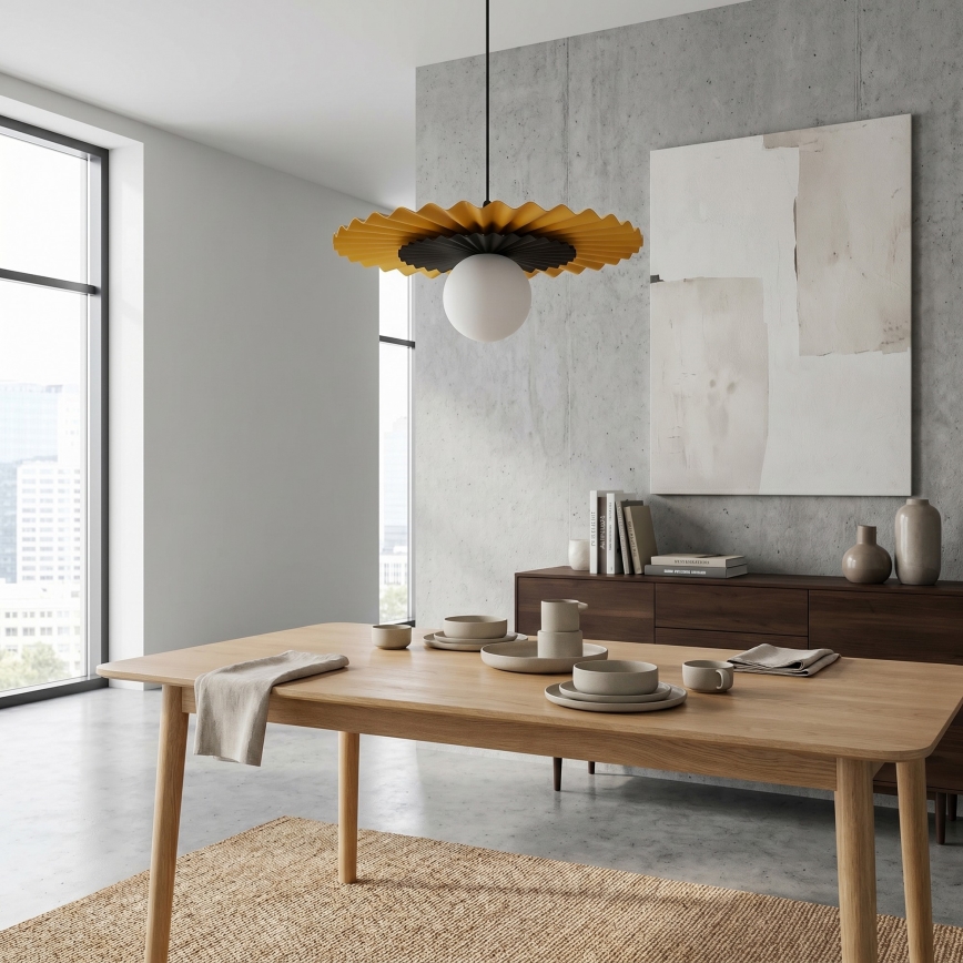 Κρεμαστό φωτιστικό σε καλώδιο UMBRA 1xG9/8W/230V μαύρο/πορτοκαλί
