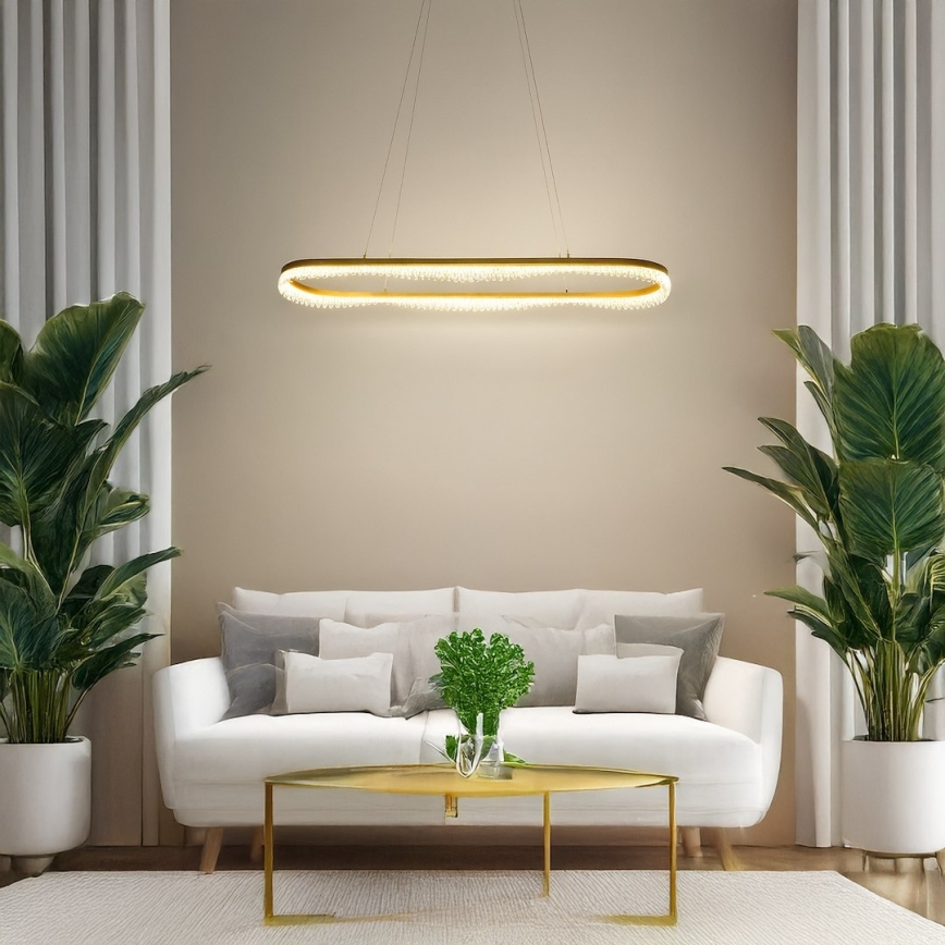 Κρεμαστό φωτιστικό σε σύρμα LED/45W/230V, χρυσό