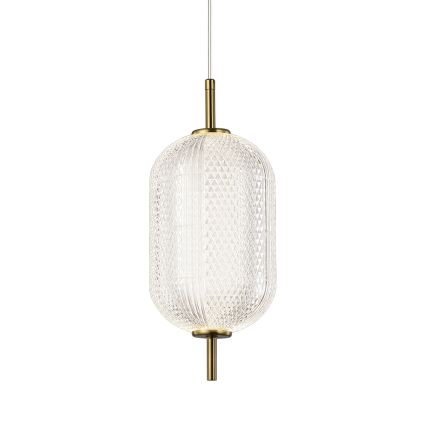 Κρεμαστό φωτιστικό σε σύρμα PELLUCID LED/11W/230V χρυσό/διάφανο