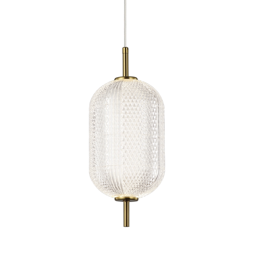 Κρεμαστό φωτιστικό σε σύρμα PELLUCID LED/11W/230V χρυσό/διάφανο