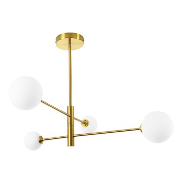 Κρεμαστό φωτιστικό σε ράβδο DORADO 4xG9/40W/230V χρυσό