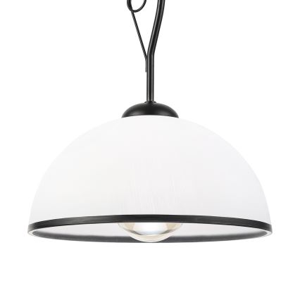 Κρεμαστό φωτιστικό σε ράβδο RETRO 1xE27/60W/230V μαύρο/λευκό