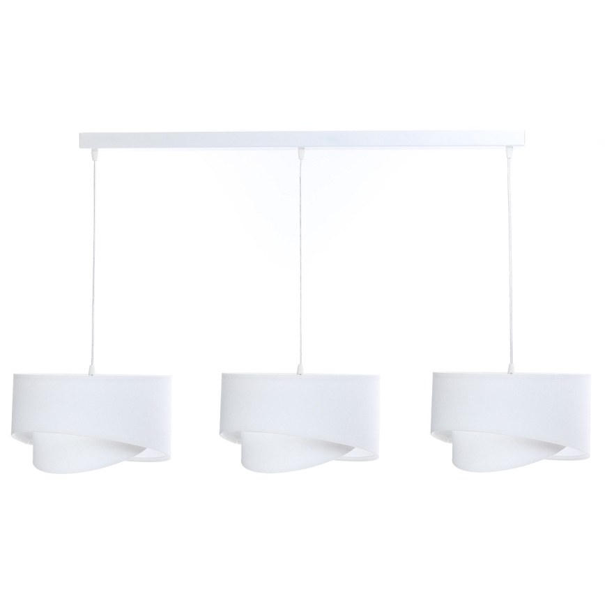 Κρεμαστό φωτιστικό ράγα GALAXY 3xE27/60W/230V λευκό