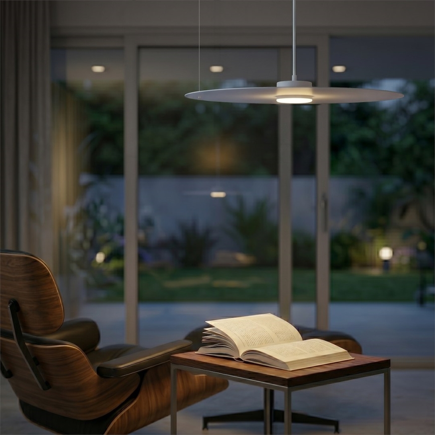 Κρεμαστό φωτιστικό PIATTO 1xGX53/15W/230V, διάμετρος 55 cm, λευκό