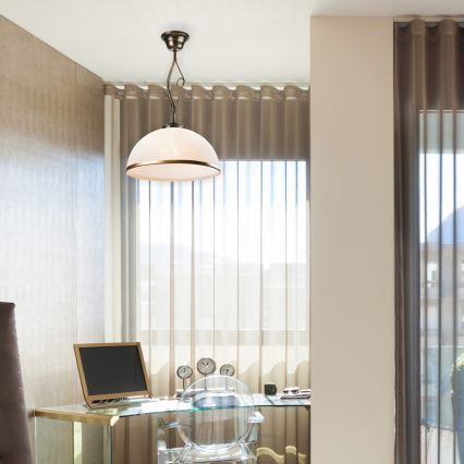 Κρεμαστό φωτιστικό RETRO 1xE27/60W/230V μαύρη πατίνα