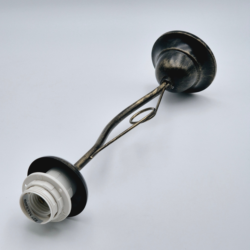 Κρεμαστό φωτιστικό RETRO 1xE27/60W/230V μαύρη πατίνα