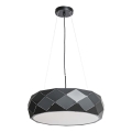 Κρεμαστό φωτιστικό REUS με καλώδιο 3xE27/40W/230V, διάμ. 47 cm, μαύρο