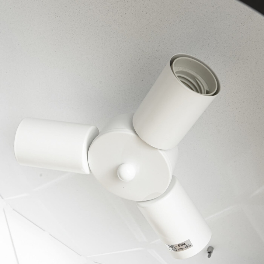 Κρεμαστό φωτιστικό REUS με καλώδιο 3xE27/40W/230V, διάμ. 47 cm, μαύρο