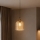 Κρεμαστό φωτιστικό ROCCO με καλώδιο 1xE27/15W/230V χρυσό/καπνιστό μπεζ