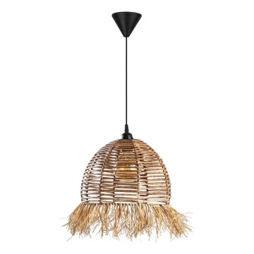 Κρεμαστό φωτιστικό RUYO με καλώδιο 1xE27/40W/230V καφέ