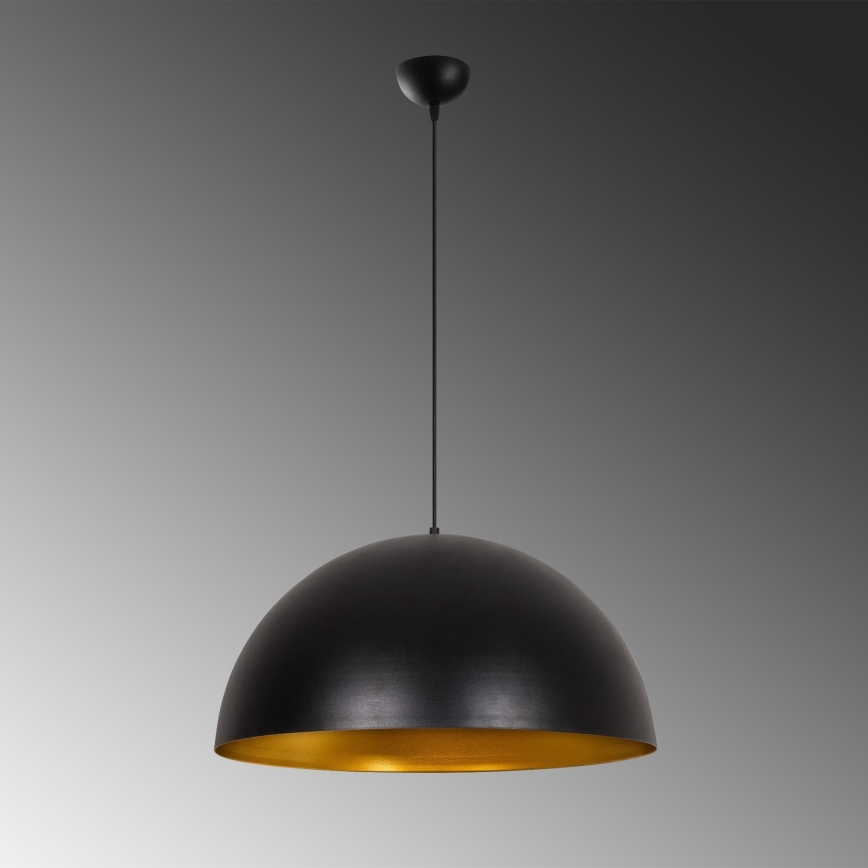 Κρεμαστό φωτιστικό SIVANI με καλώδιο, 1xE27/40W/230V, Ø 60 cm, μαύρο/χάλκινο