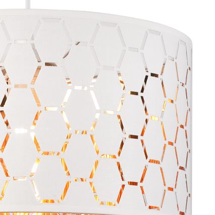 Κρεμαστό φωτιστικό ULLE με καλώδιο, 1xE27/15W/230V, λευκό