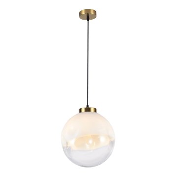Κρεμαστό φωτιστικό VANA με καλώδιο 1xE27/40W/230V εκρού/χρυσό