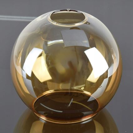 Κρεμαστό φωτιστικό VASCO 4xE27/60W/230V μαύρο/φιμέ μπεζ