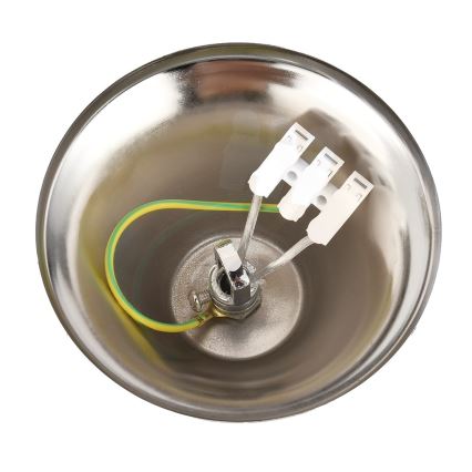 Κρεμαστό φωτιστικό με αλυσίδα CRISTAL 5xE14/10W/230V Ø 38 cm μαύρο/ματ χρώμιο