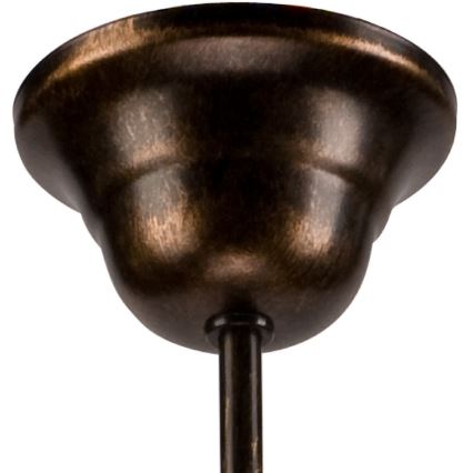 Κρεμαστό φωτιστικό με αλυσίδα RETRO II 5xE27/60W/230V, μαύρη πατίνα