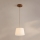 Κρεμαστό φωτιστικό με καλώδιο AIDA 1xE27/15W/230V Ø 25 cm δρυς/κρεμ