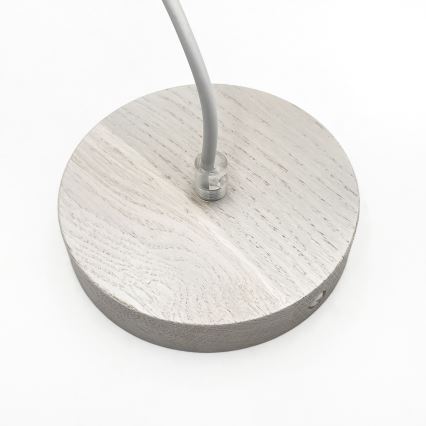 Κρεμαστό φωτιστικό με καλώδιο AIDA 1xE27/60W/230V Ø 25 εκ. δρυς/λευκό