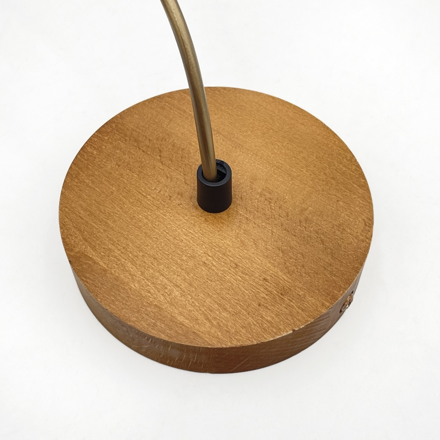 Κρεμαστό φωτιστικό με καλώδιο AIDA 1xE27/60W/230V, Ø 35 εκ., δρυς/καφέ/λευκό