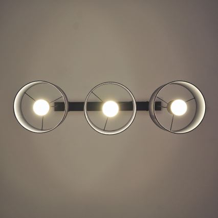 Κρεμαστό φωτιστικό με καλώδιο ALBA 3xE27/15W/230V γκρι