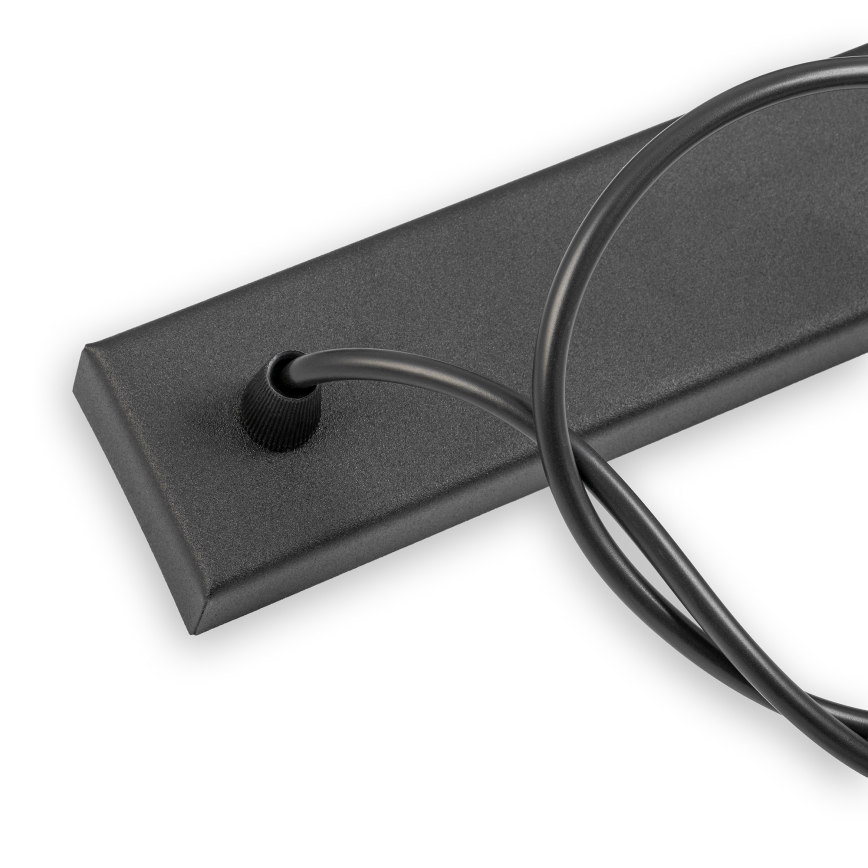 Κρεμαστό φωτιστικό με καλώδιο ALBA 3xE27/15W/230V μαύρο/καφέ