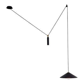 Κρεμαστό φωτιστικό με καλώδιο ALTO 1xE27/60W/230V μαύρο