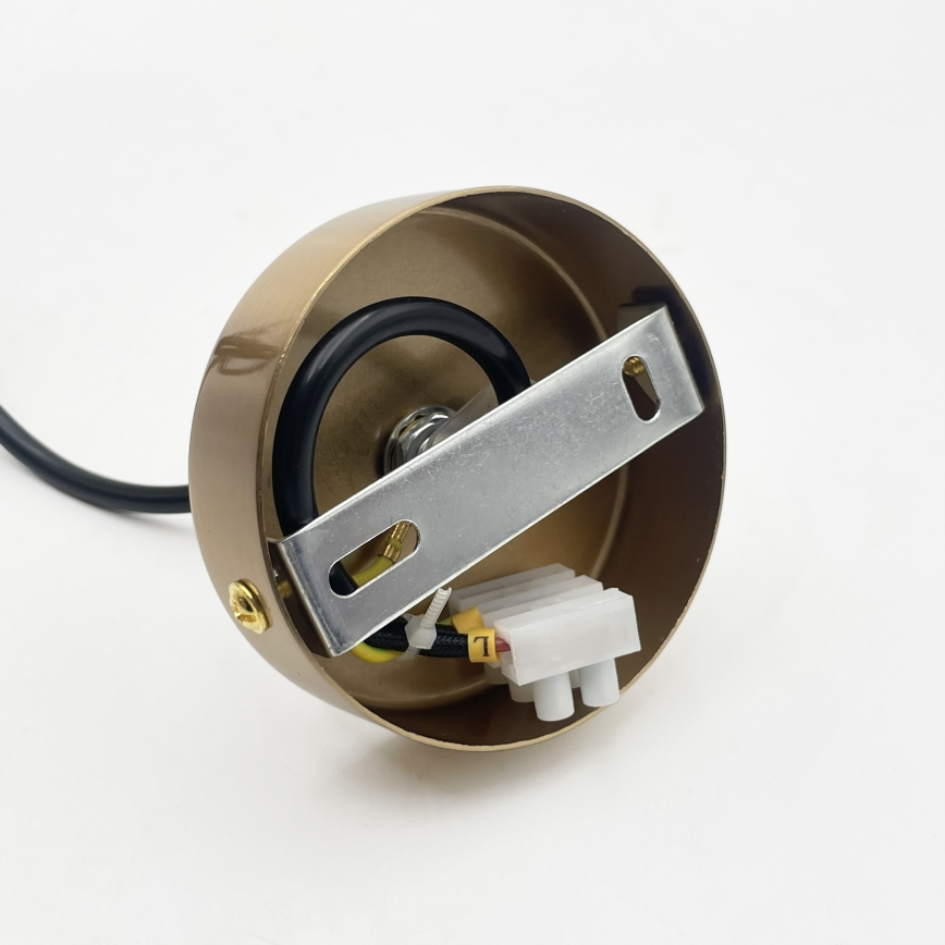 Κρεμαστό φωτιστικό με καλώδιο AMAYA 1xE27/15W/230V χρυσό/καπνιστό μπεζ