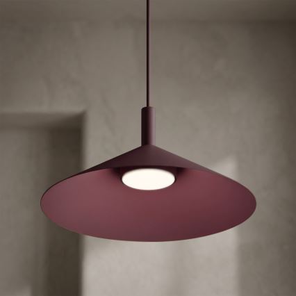 Κρεμαστό φωτιστικό με καλώδιο ANEGA 1xGX53/15W/230V, Ø 30 cm, μπορντό