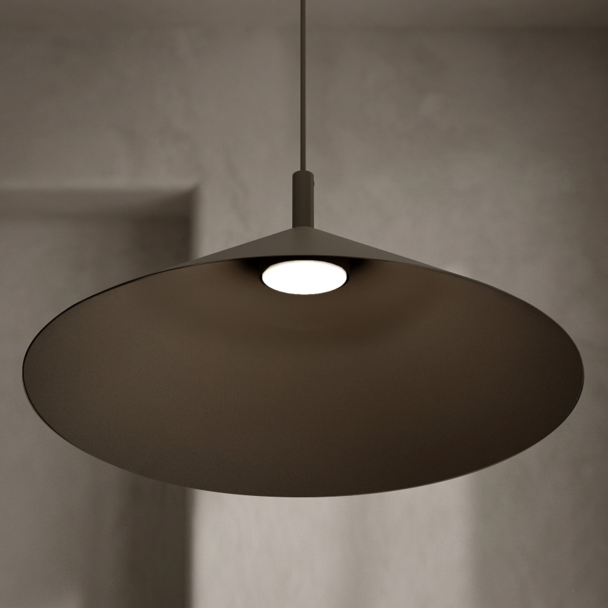Κρεμαστό φωτιστικό με καλώδιο ANEGA 1xGX53/15W/230V Ø 50 cm καφέ