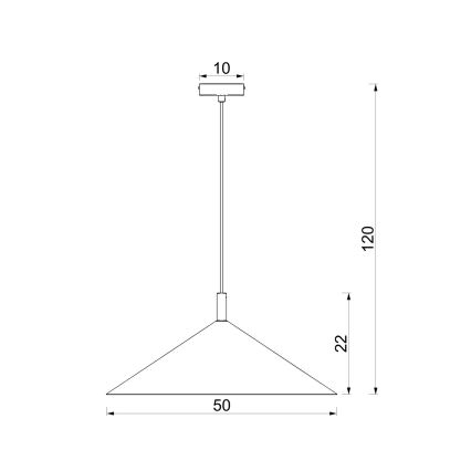 Κρεμαστό φωτιστικό με καλώδιο ANEGA 1xGX53/15W/230V Ø 50 εκ. μπεζ