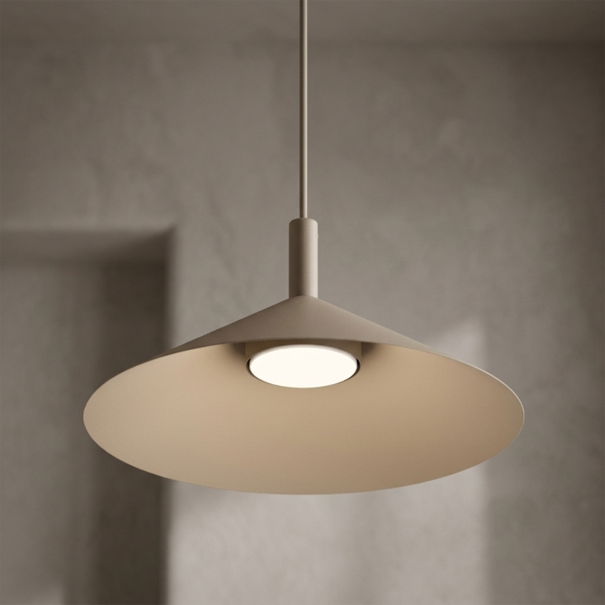 Κρεμαστό φωτιστικό με καλώδιο ANEGA 1xGX53/15W/230V διάμ. 30 εκ. μπεζ