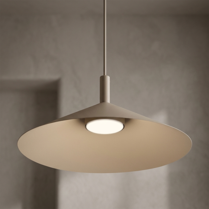 Κρεμαστό φωτιστικό με καλώδιο ANEGA 1xGX53/15W/230V, διάμ. 40 cm, μπεζ