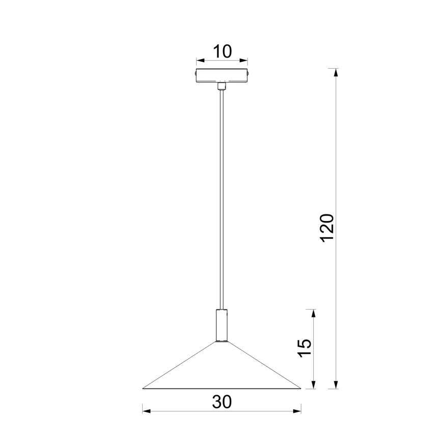 Κρεμαστό φωτιστικό με καλώδιο ANEGA 1xGX53/15W/230V, διάμετρος 30 cm, κρεμ