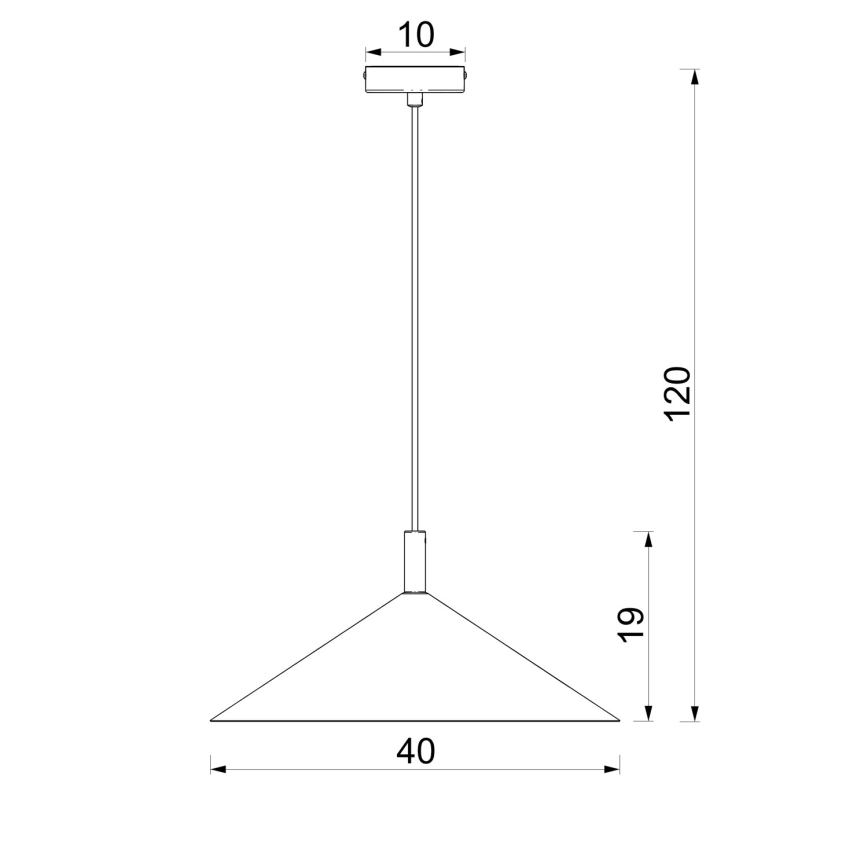 Κρεμαστό φωτιστικό με καλώδιο ANEGA, 1xGX53/15W/230V, διάμετρος 40 cm, καφέ