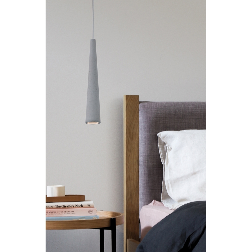 Κρεμαστό φωτιστικό με καλώδιο ANISHA 1xGU10/35W/230V γκρι