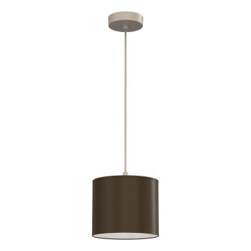 Κρεμαστό φωτιστικό με καλώδιο ARDEN 1xE27/15W/230V Ø 18 εκ. μπεζ/καφέ