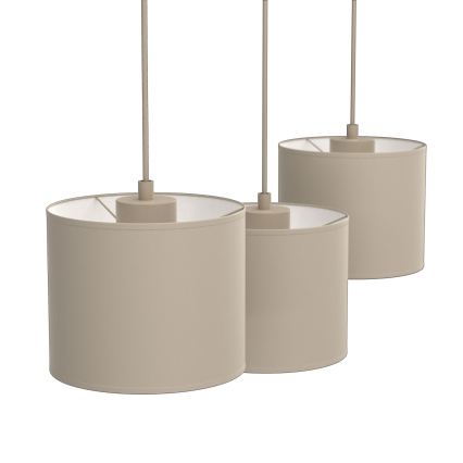 Κρεμαστό φωτιστικό με καλώδιο ARDEN 3xE27/15W/230V μπεζ