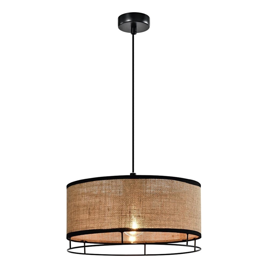 Κρεμαστό φωτιστικό με καλώδιο ARDI 1xE27/40W/230V καφέ/μαύρο