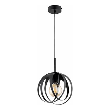 Κρεμαστό φωτιστικό με καλώδιο ASANI 1xE27/15W/230V, μαύρο