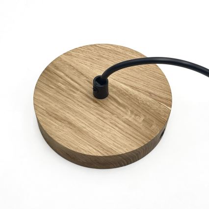 Κρεμαστό φωτιστικό με καλώδιο ASTA, 1xE27/60W/230V, Ø 28 cm, απόχρωση δρυός