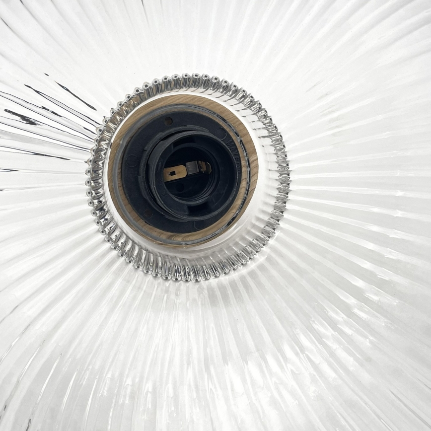 Κρεμαστό φωτιστικό με καλώδιο ASTA, 1xE27/60W/230V, Ø 28 cm, απόχρωση δρυός