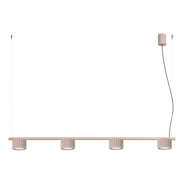 Κρεμαστό φωτιστικό με καλώδιο AURA 4xGX53/10W/230V, σε τάουπ
