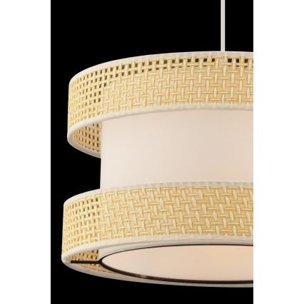 Κρεμαστό φωτιστικό με καλώδιο ανάρτησης HALO 1xE27/60W/230V εκρού/μπεζ