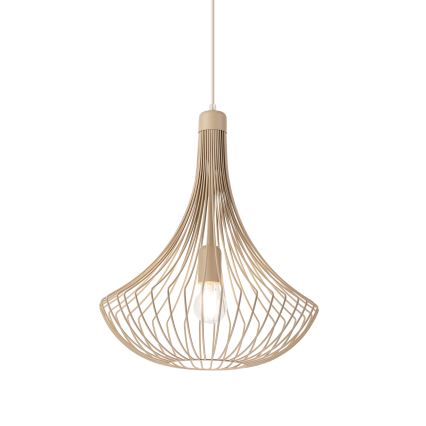 Κρεμαστό φωτιστικό με καλώδιο BALERINA 1xE27/15W/230V μπεζ
