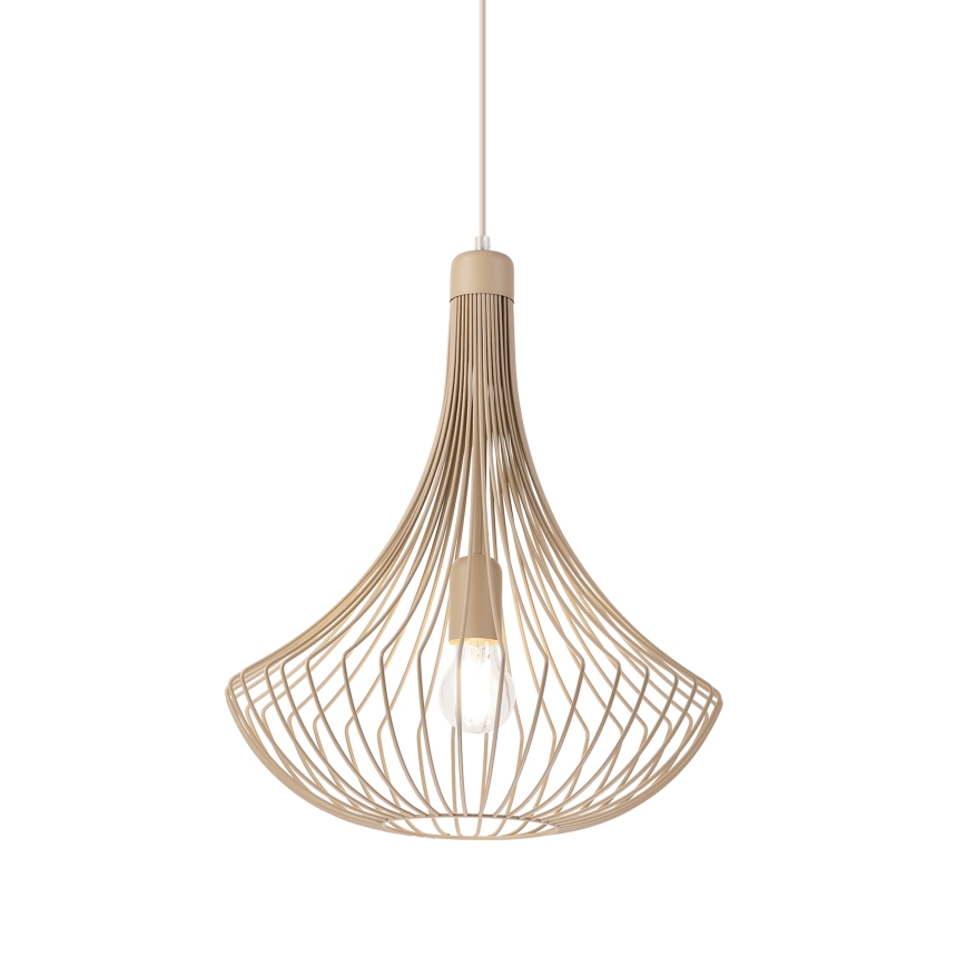Κρεμαστό φωτιστικό με καλώδιο BALERINA 1xE27/15W/230V μπεζ