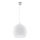 Κρεμαστό φωτιστικό με καλώδιο BALL 1xE27/15W/230V διάμ. 30 cm λευκό/γυαλιστερό χρώμιο
